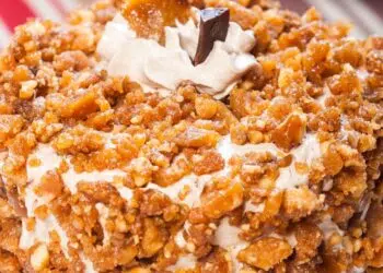 Receita de Bolo de nozes com doce de leite