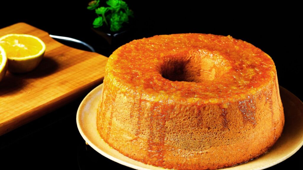 Bolo de Laranja Com Cobertura