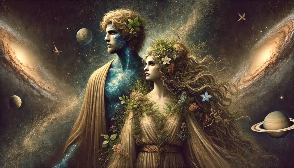 Gaia e Urano: a Terra e o Céu na mitologia grega