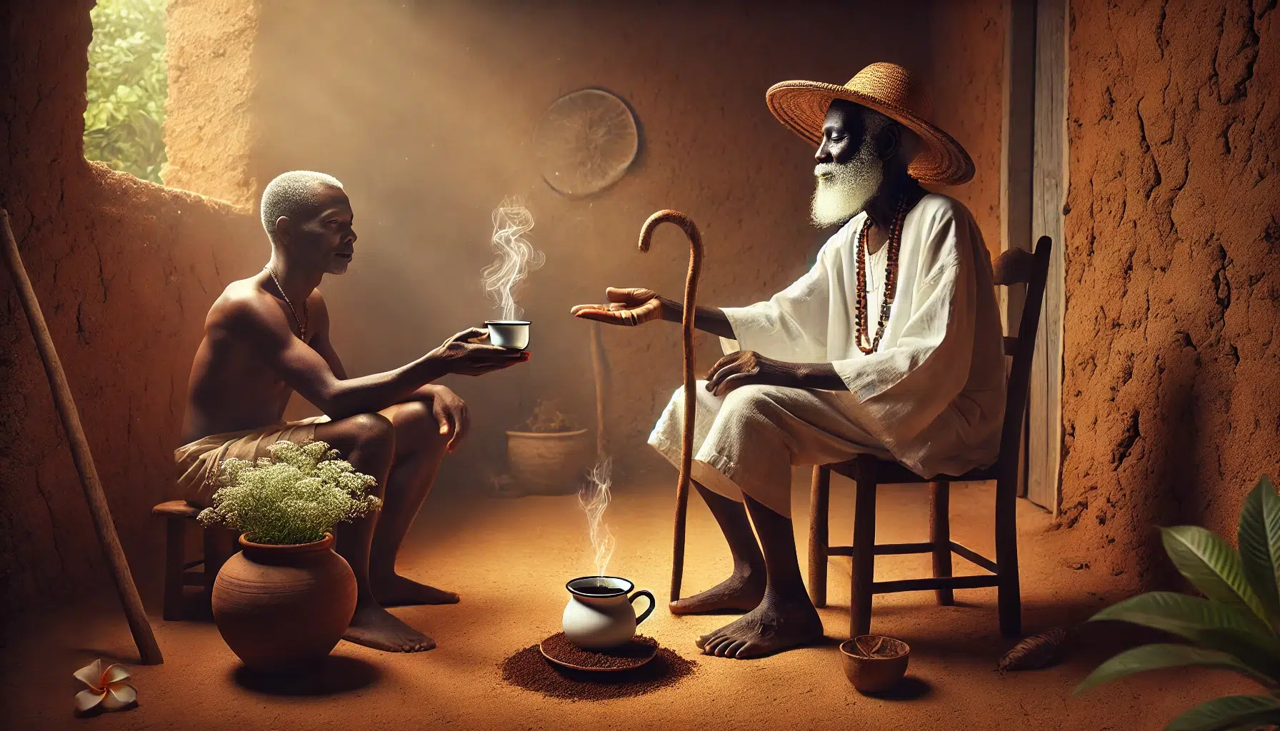 Por que se oferece café ao Preto Velho? Um gesto simples, mas cheio de sabedoria ancestral