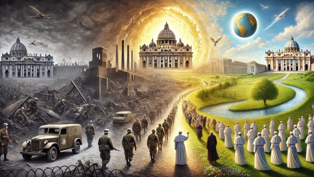 Guerra e Paz em 100 anos de papado