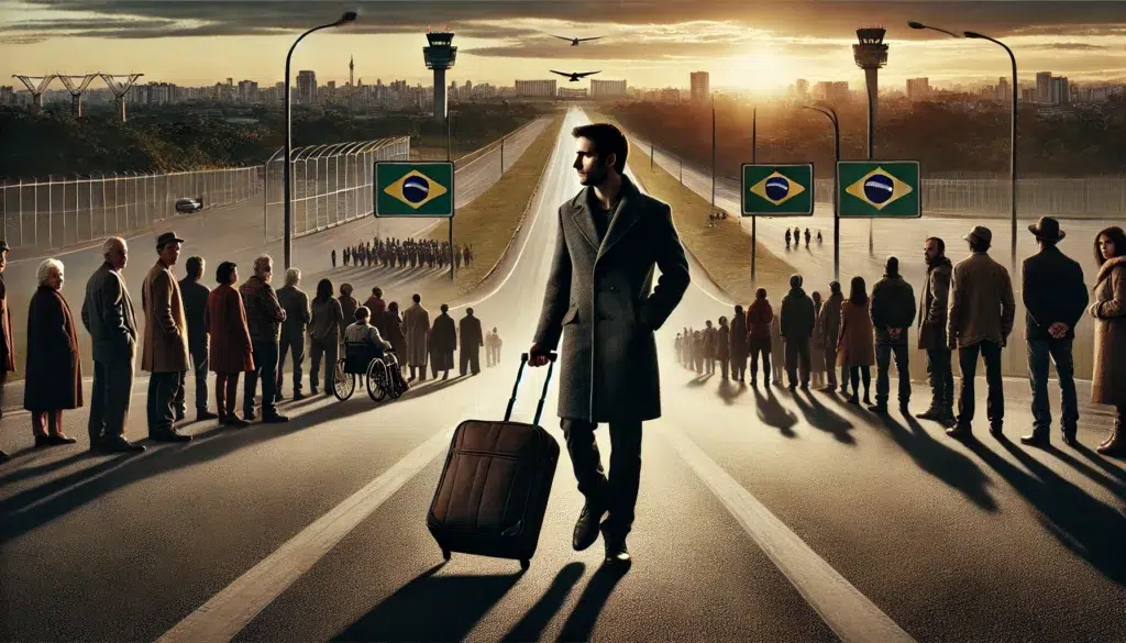 Quando o patriotismo vira fuga: o falso herói e a crise da identidade brasileira