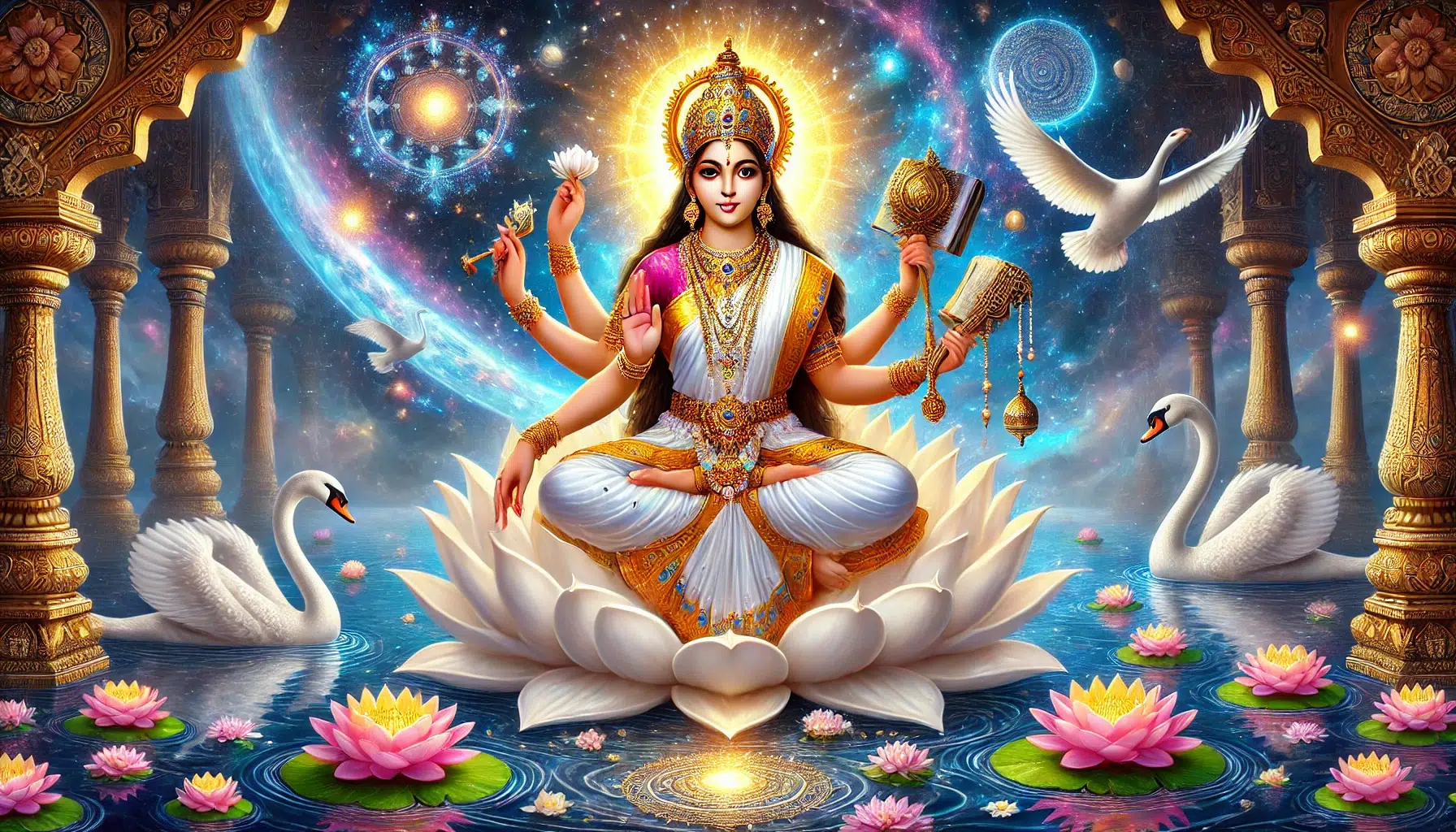 Saraswati: a Deusa do Conhecimento, das Artes e da Sabedoria