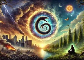 Ouroboros: a serpente que morde a própria cauda e o fim de um ciclo na humanidade