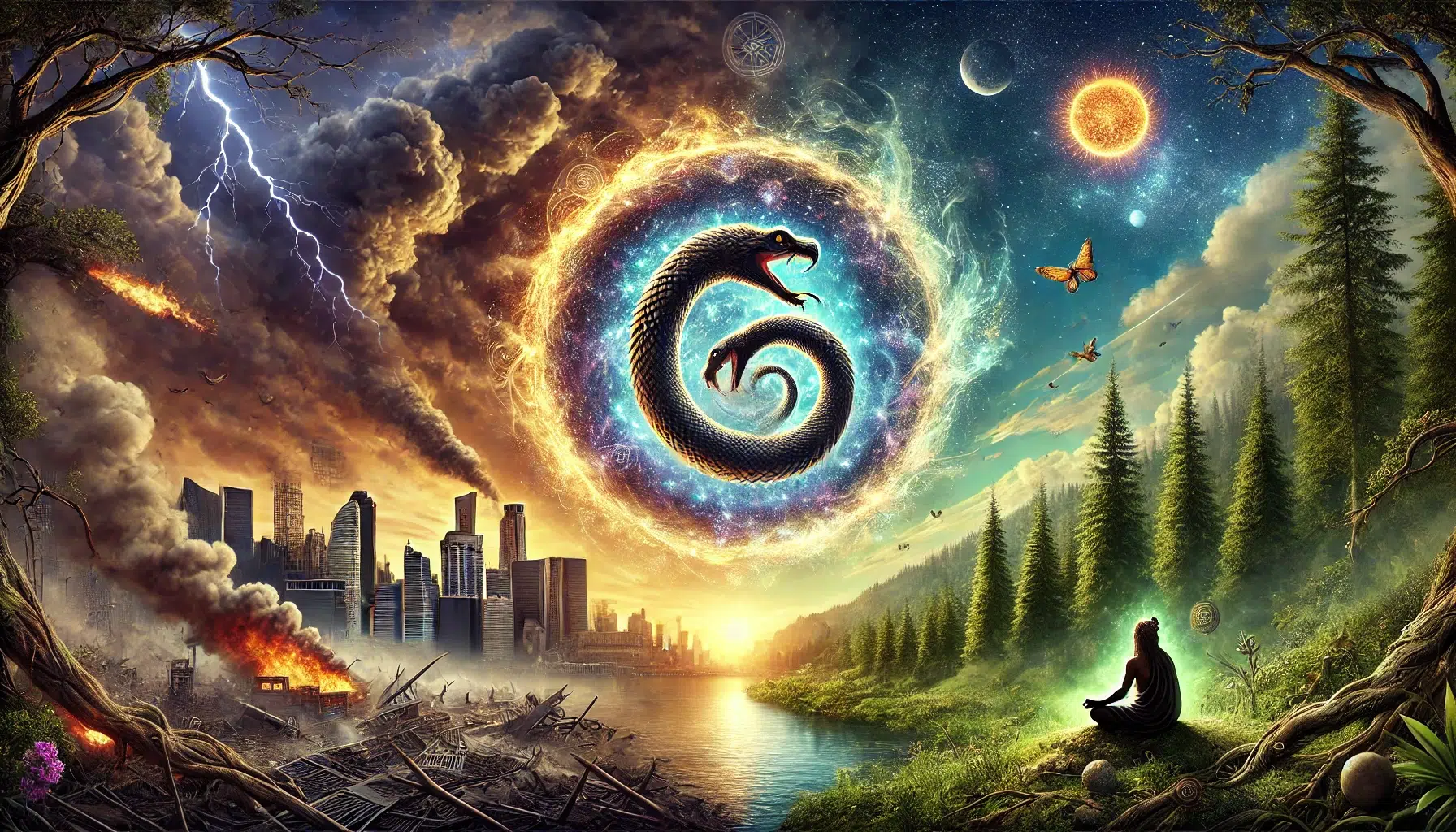 Ouroboros: a serpente que morde a própria cauda e o fim de um ciclo na humanidade