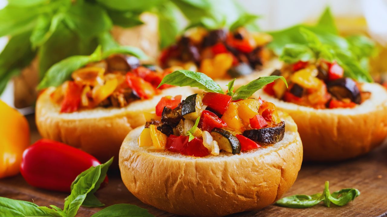 Caponata de berinjela no forno