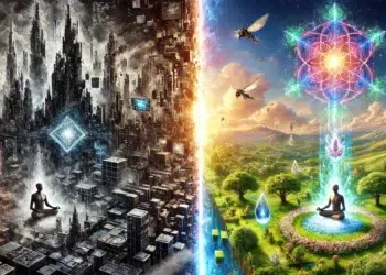 Colapso da Matrix e Ascensão da Nova Terra (2026–2030) – Bifurcação das Linhas do Tempo