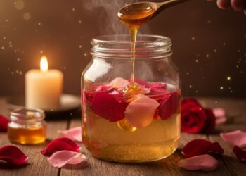 Simpatia com pétalas de rosa e mel para encerrar o mês com amor e harmonia