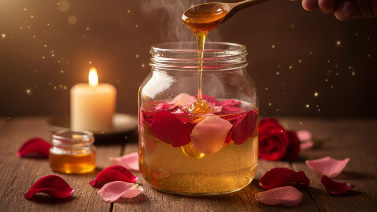 Simpatia com pétalas de rosa e mel para encerrar o mês com amor e harmonia