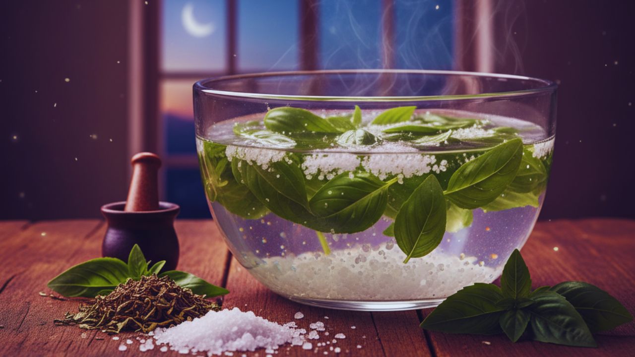 Simpatia do sal grosso e manjericão para afastar inveja e recarregar energia