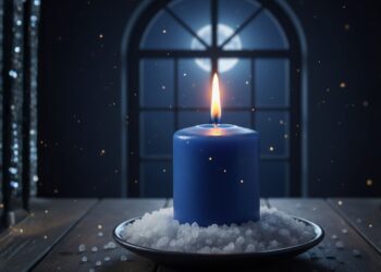 Simpatia da vela azul para cortar bloqueios emocionais e abrir clareza mental