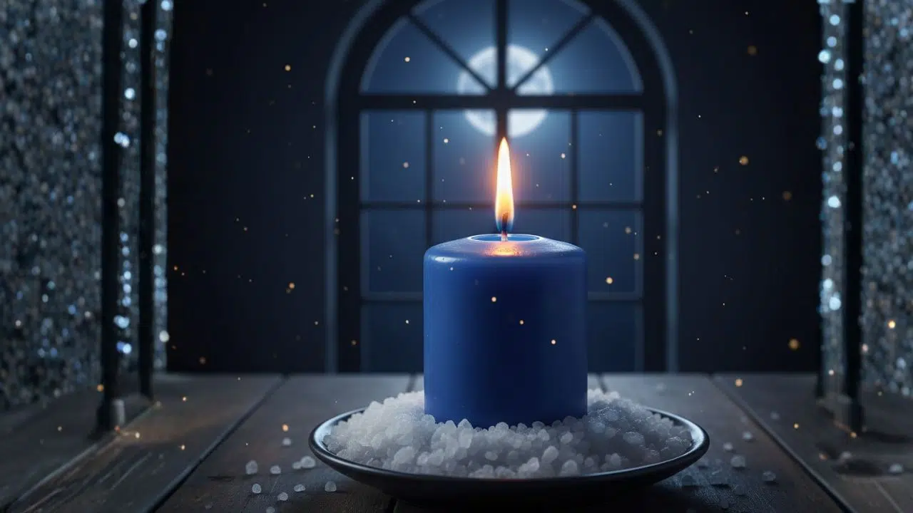 Simpatia da vela azul para cortar bloqueios emocionais e abrir clareza mental