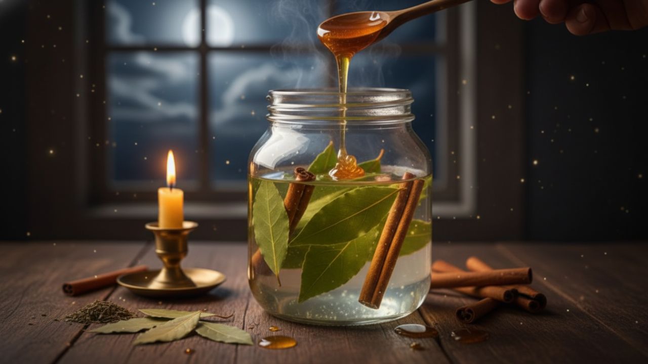 Banho da meia-noite com canela e louro para magnetização de prosperidade