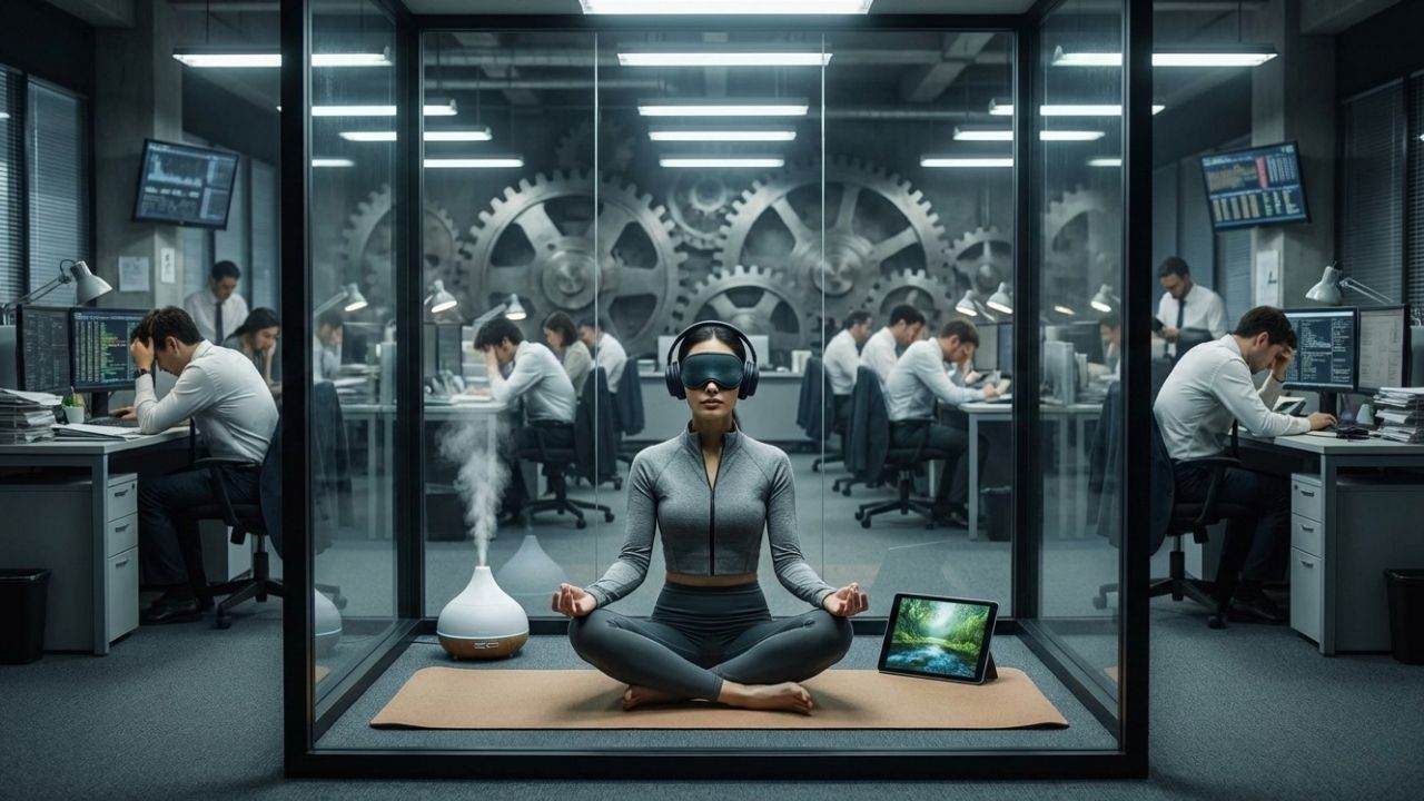 O mindfulness de boutique e a hipocrisia da resiliência: a ciência explica por que meditar não cura um ambiente tóxico